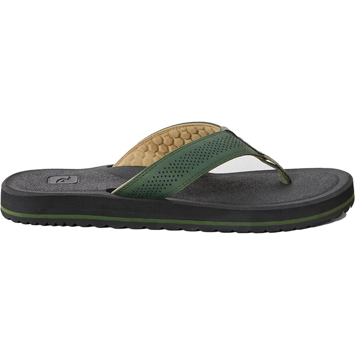 2024 Rip Curl Mnner Chiba Open Toe Flip Flops TCTG47 - Forest Green